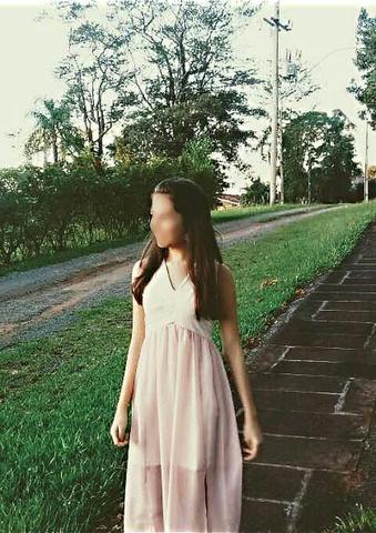 Vestido de festa rosa claro, usado um vez! - Foto 3