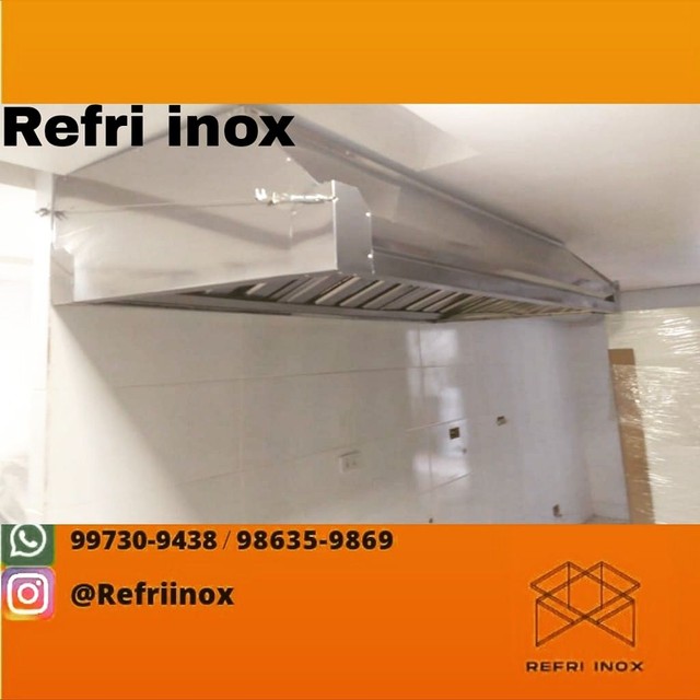 Mesa,pia,coifa  tudo de inox - Foto 5