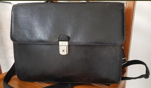 Maleta De Couro Legítimo Goldman