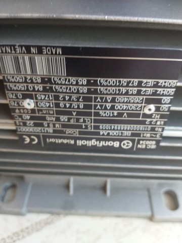 Motor elétrico trifásico 3cv rpm 1740. - Foto 4