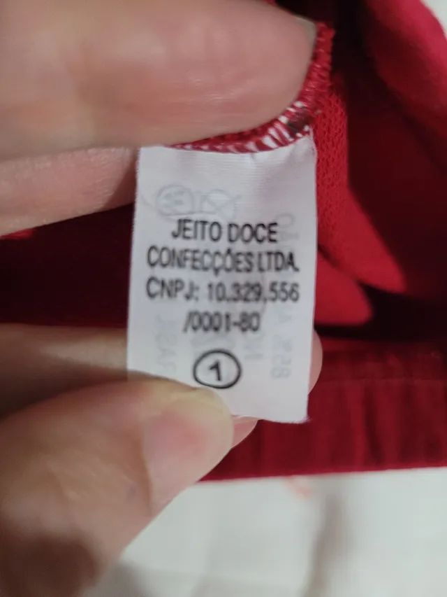 Calça legging ROSA infantil NOVA veste 3/6 meses - Foto 2
