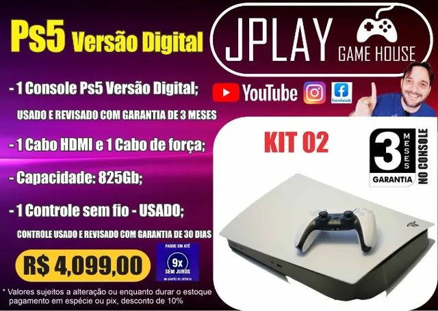 Ps5 Usado Versao Digital