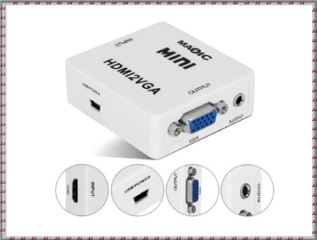 Conversor de vídeo Hdmi para Vga - Digital para analógico - Foto 3