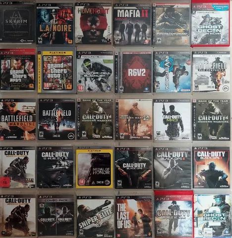 Call of Duty - Battlefield - Jogos de tiro - PS3