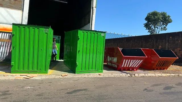 Caçambas para poli cacambas estacionaria, Container Almoxarifado e escritorio - Foto 3