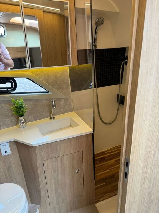 Lancha NX 360 + 2 motores mercruiser 250hp DTS - Foto 12