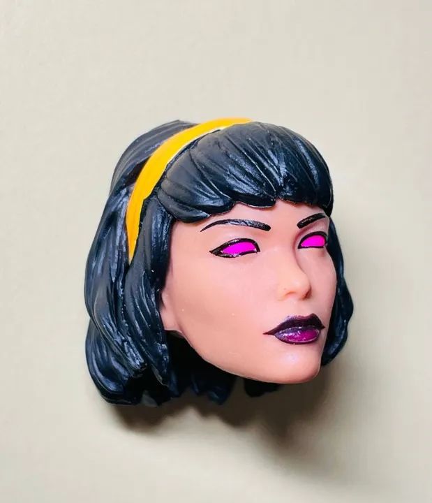 Marvel Legends - cabeça da Karma dos Novos Mutantes - altura 2 cm - X-Men