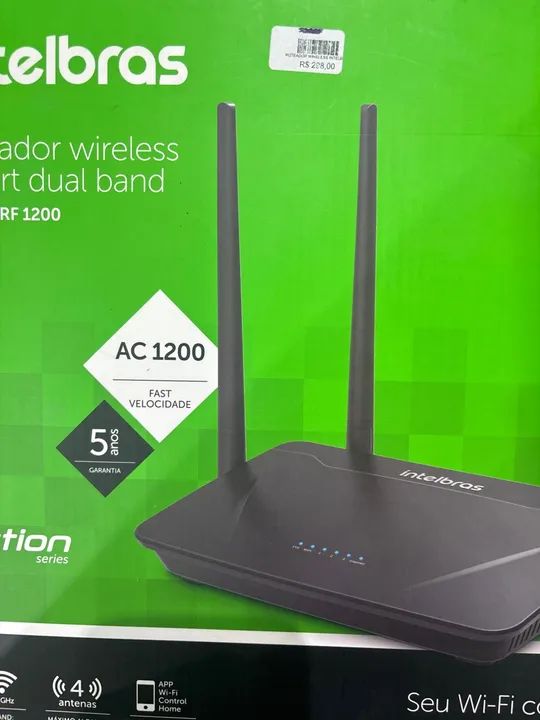 Roteador Wireless Intelbras AC1200 Dual Band RF1200 - Foto 2