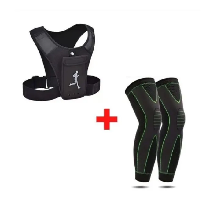 Kit corredor: meia de compressão + colete