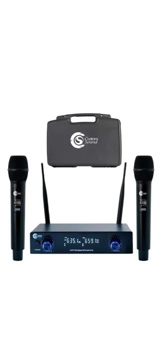 Microfone sem fio duplo CW60 - Foto 4