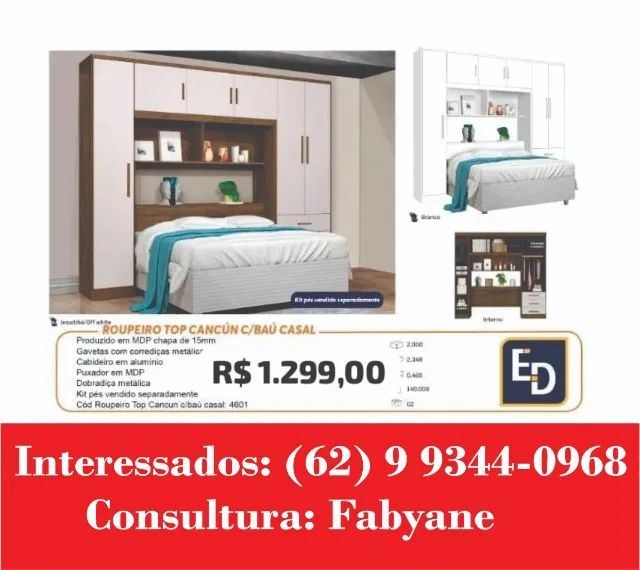 Guarda Roupa Cancun Bvau casal