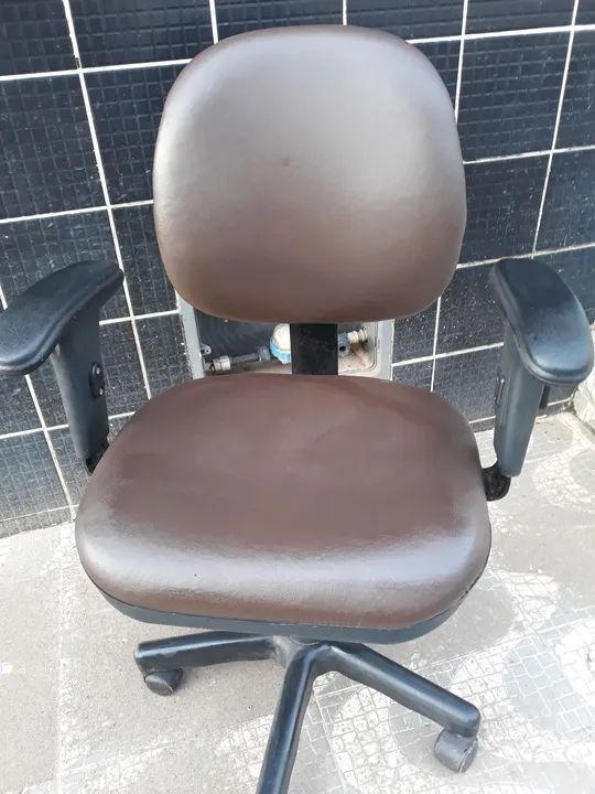 Poltrona Giratória Azul - Foto 2