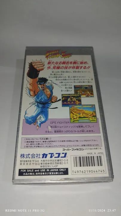 Street Fighter II Turbo Na Caixa Super Famicom - Foto 4