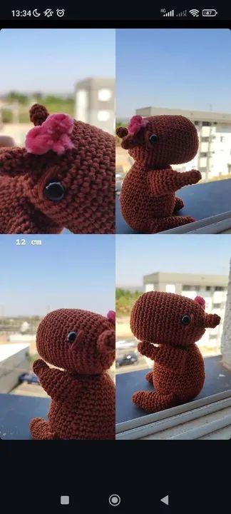 Capivara em crochê - Foto 3