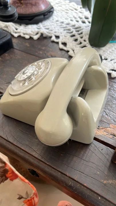 Telefone de Mesa Ericsson Original dos Anos 80 - Modelo de Disco Vintage - Foto 4