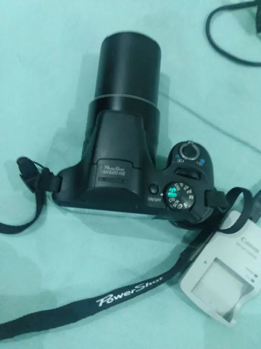 Camera Canon Sx520 Hs +tripé ajustável - Foto 2