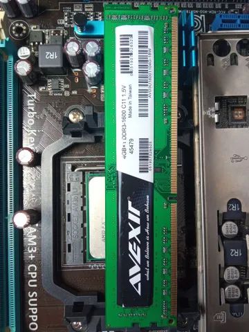 Kit Asus AMD + com processador e memória computador 