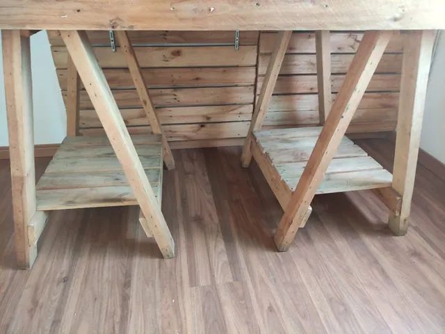 Mesa e Painel Canaleta em Pino para Loja Estoque - Foto 5