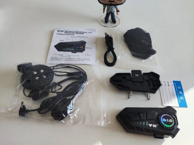 Intercomunicador bluetooth fone para capacete sem fio Faço a instalação - Foto 3