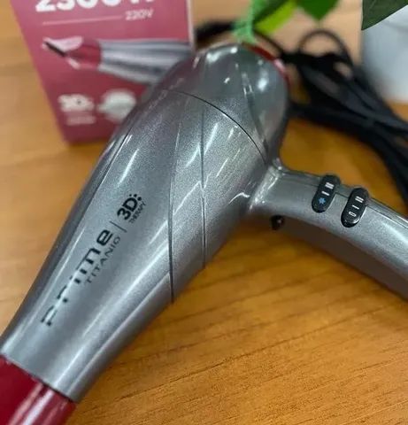 Secador Gama Italy Prime Titanio 3D 2.300W, Cinza/Vermelho 127V  - Foto 3