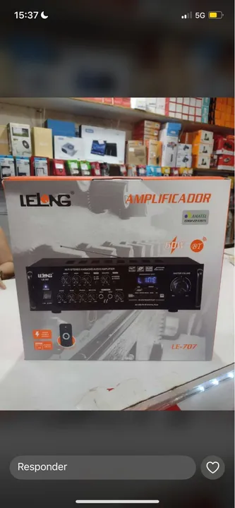 Amplificador de Áudio Karaoke LE-707 Bivolt