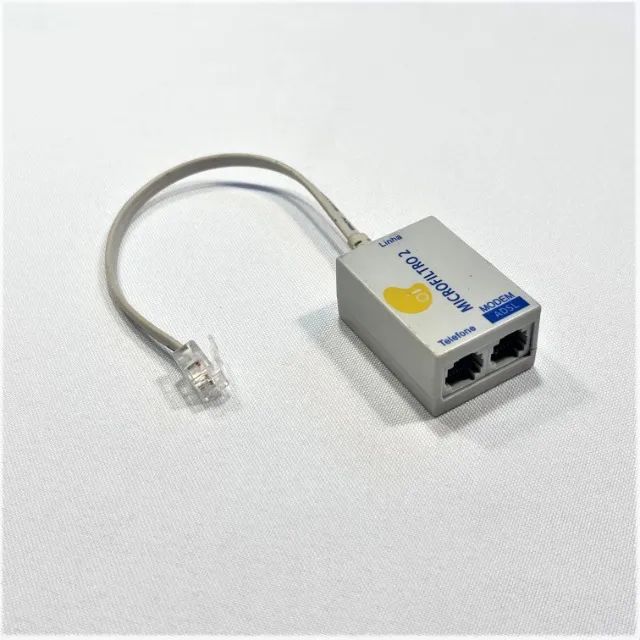 (Aceito cartão) Micro Filtro Adsl Duplo para Modem e Telefone - Foto 3