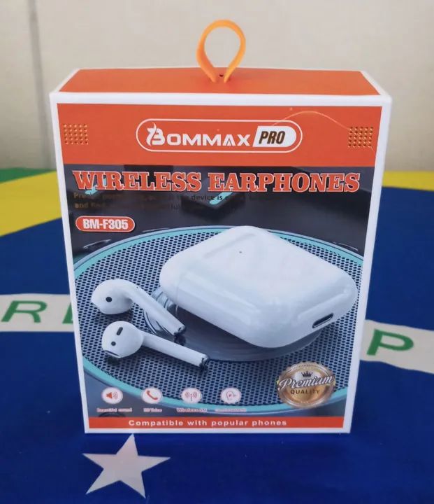 Fone de Ouvido Bluetooth Bommax Pro - Novo