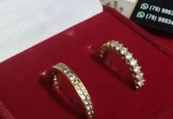 Anéis solitários e aparadores  - Foto 2