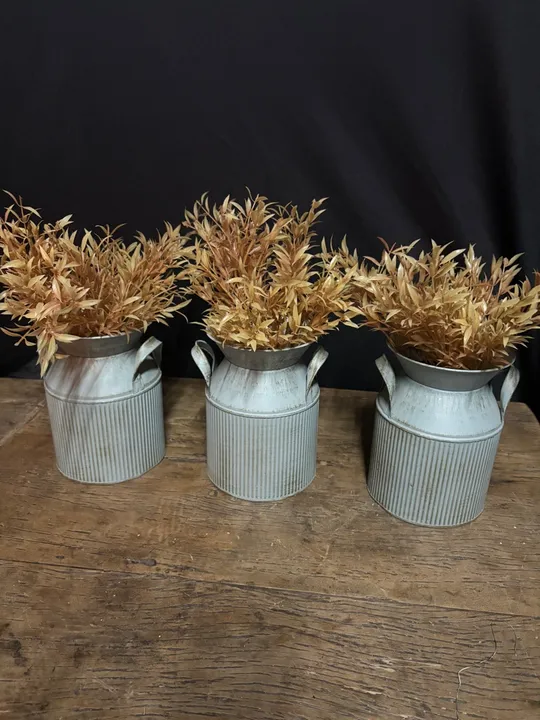 Trio de Vasos Decorativos em latão Tok Stok