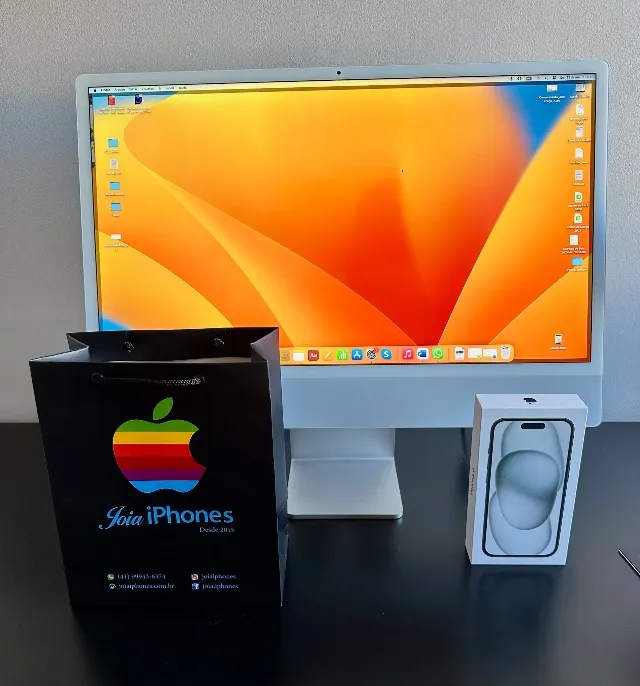 iPhone 15 - Preto - 256GB - Novo - 1 ano de garantia