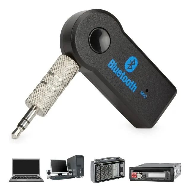 Adaptador Bluetooth P/ Carro P2 Som com bateria - Foto 4