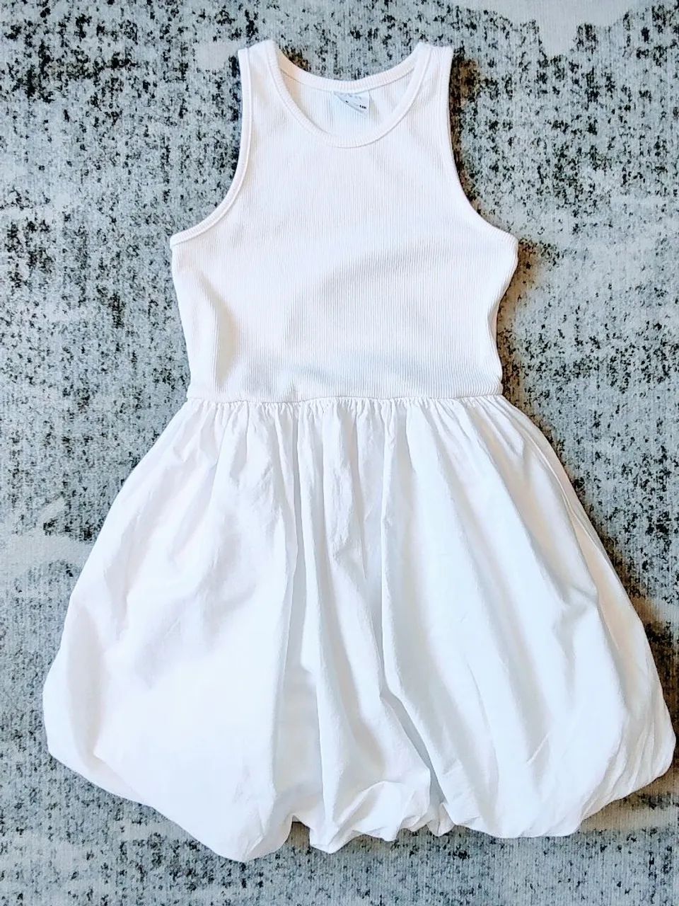 Vestido Zara Kids balonê branco tamanho 8 
