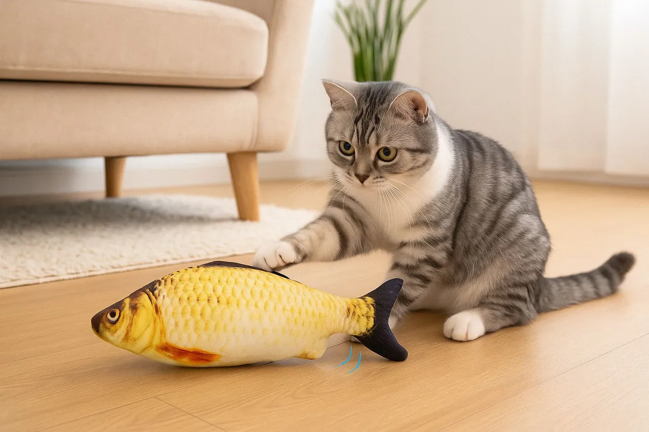Brinquedo Interativo Peixe para Gatos - Diversão Garantida!