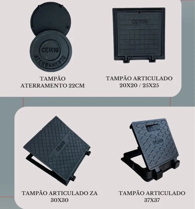 Tampões ferro fundido aterramento  - Foto 4