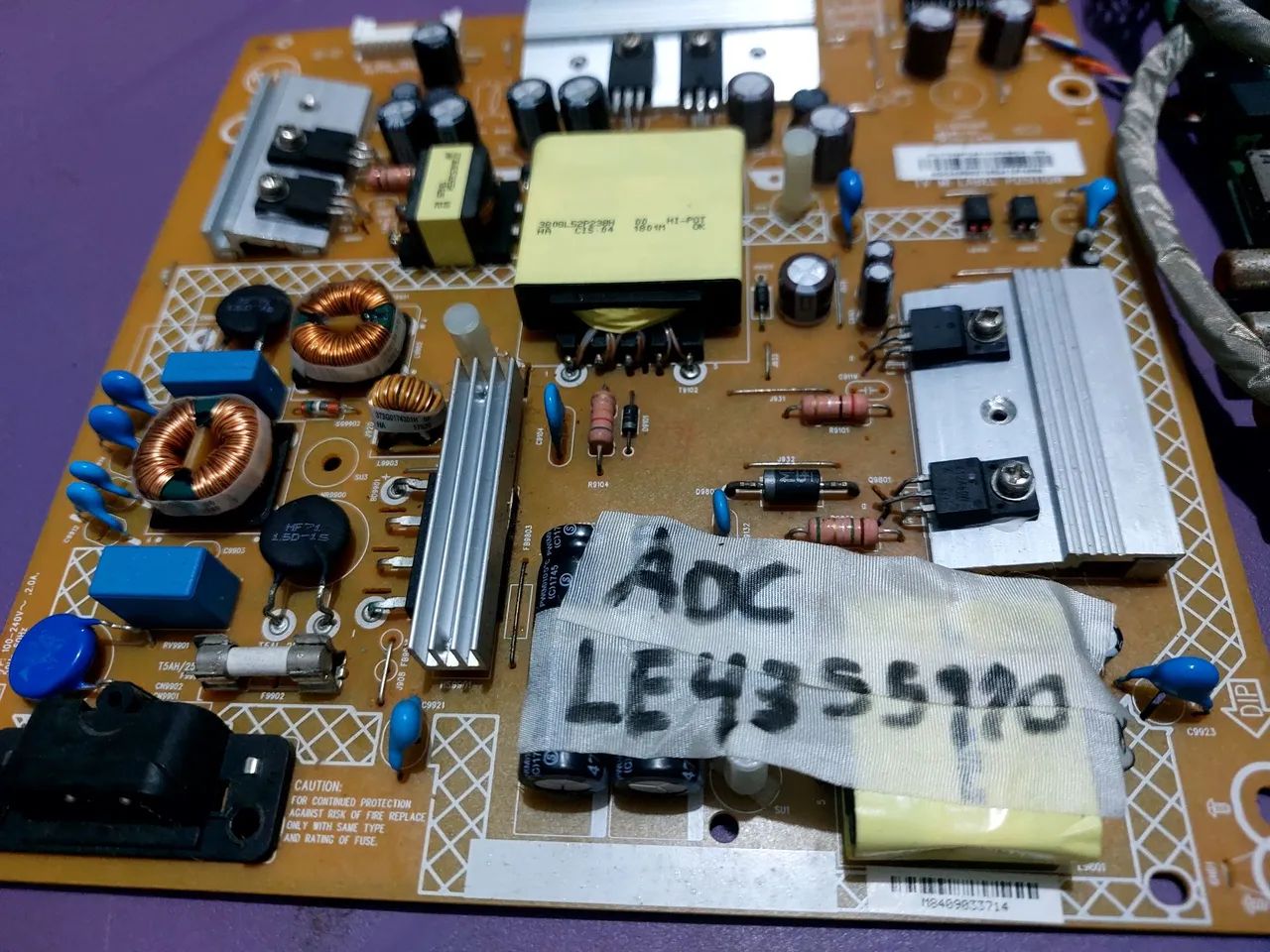 Placa da tv AOC ..LE43s5970 - Foto 5