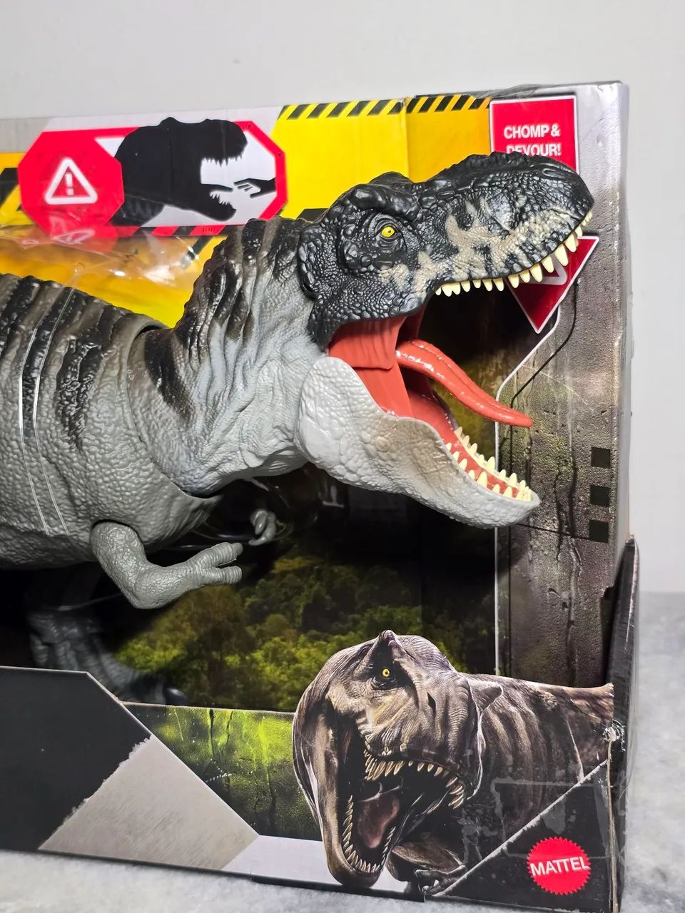 Jurassic World T-REX Power Devour Mattel lacrado - Foto 2