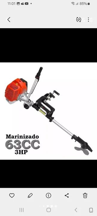 Motor de popa 3hp  900, - Foto 3