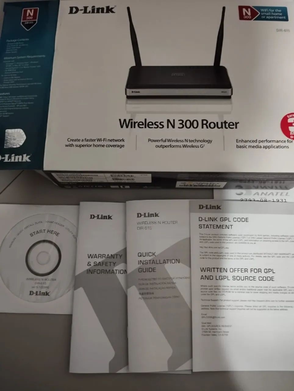 Roteador D-Link N300 ROUTER DIR-615  preto - Foto 4
