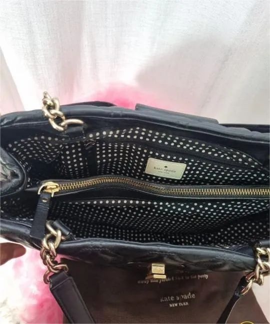 Bolsa em couro preta Kate Spade  - Foto 4