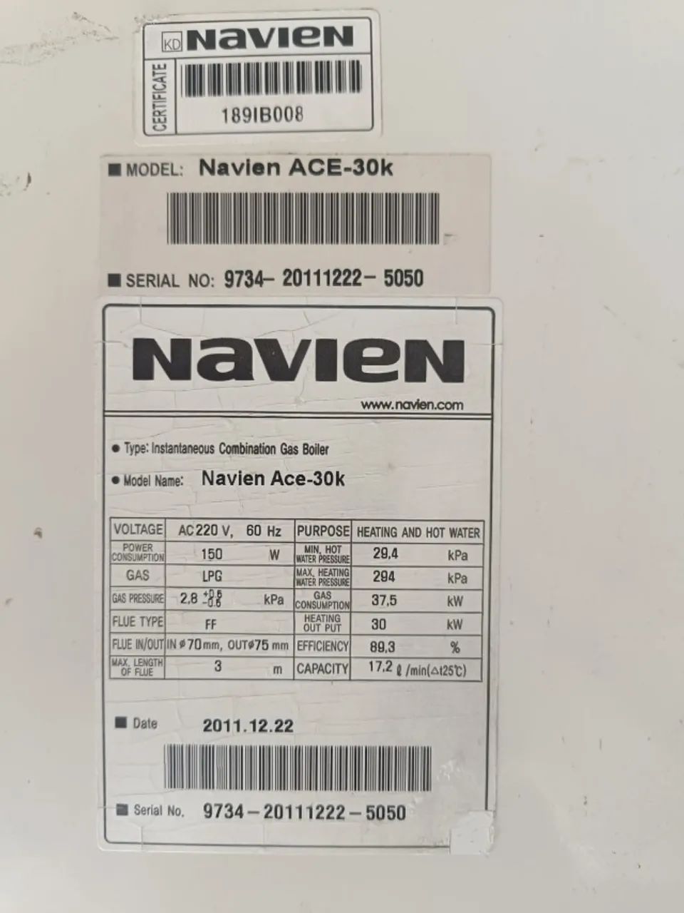 Caldeira NAVIEN - ACE - 30K - Foto 2