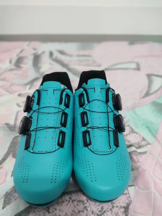 Sapatilha Ciclismo - Tamanho 35 -  Azul - Foto 2