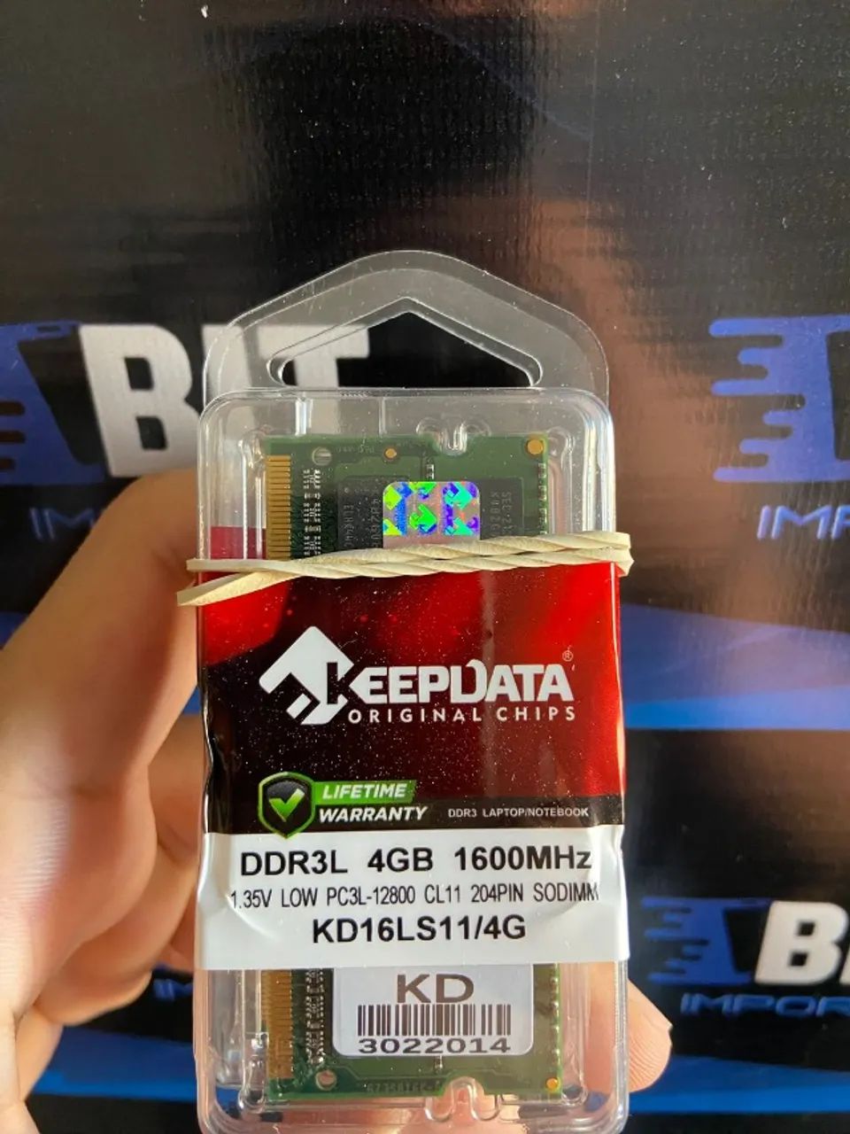 Memória DDR3L 4GB 1600Mhz | Notebok | Nova Lacrada | Keepdata