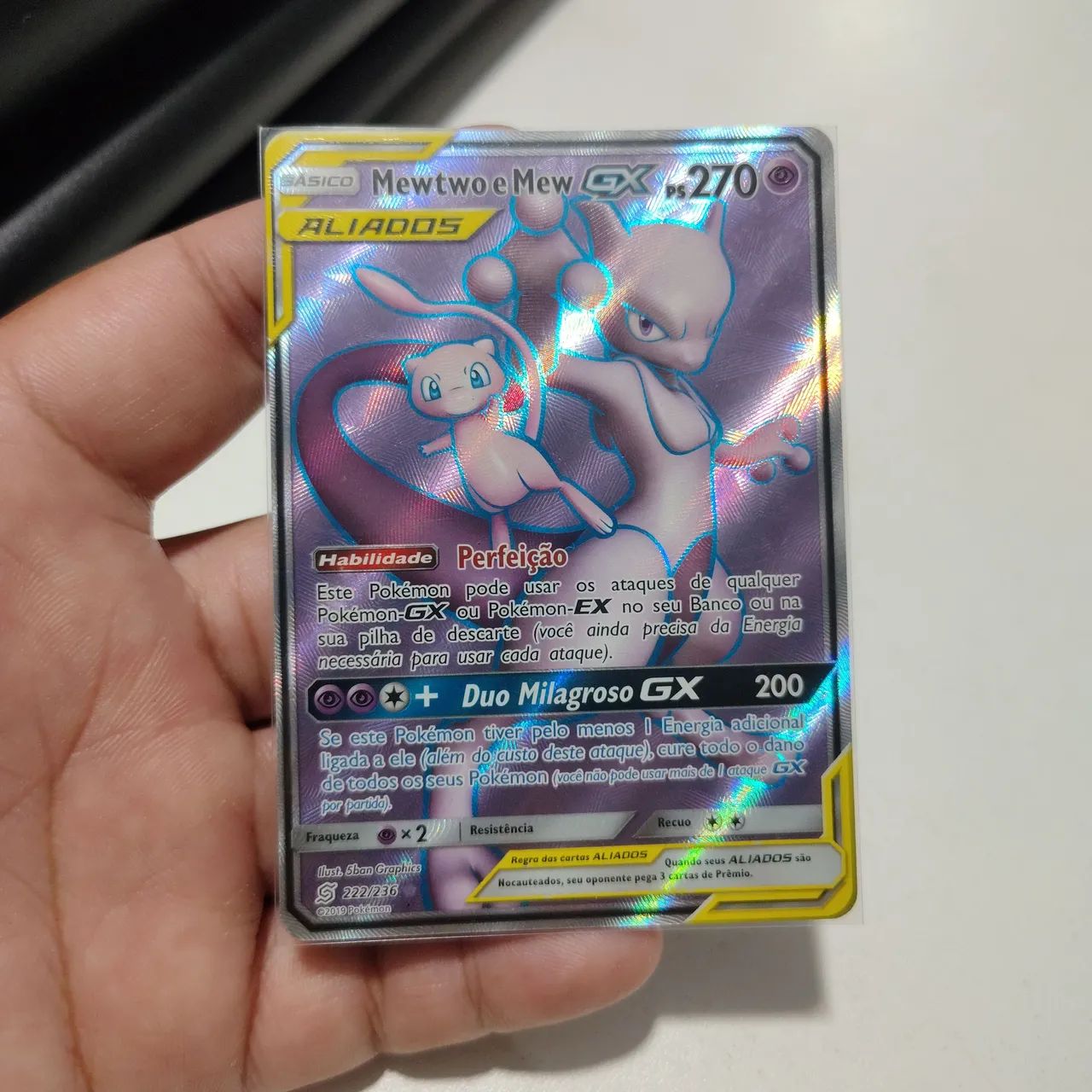 Mewtwo e Mew GX Full Art TAG TEAM
