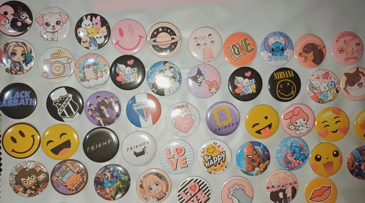 Bottons personalizados diversos