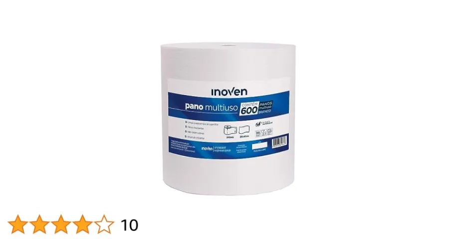 ROLO PERFLEX 28X240M 600 PANOS BRANCO INOVEN