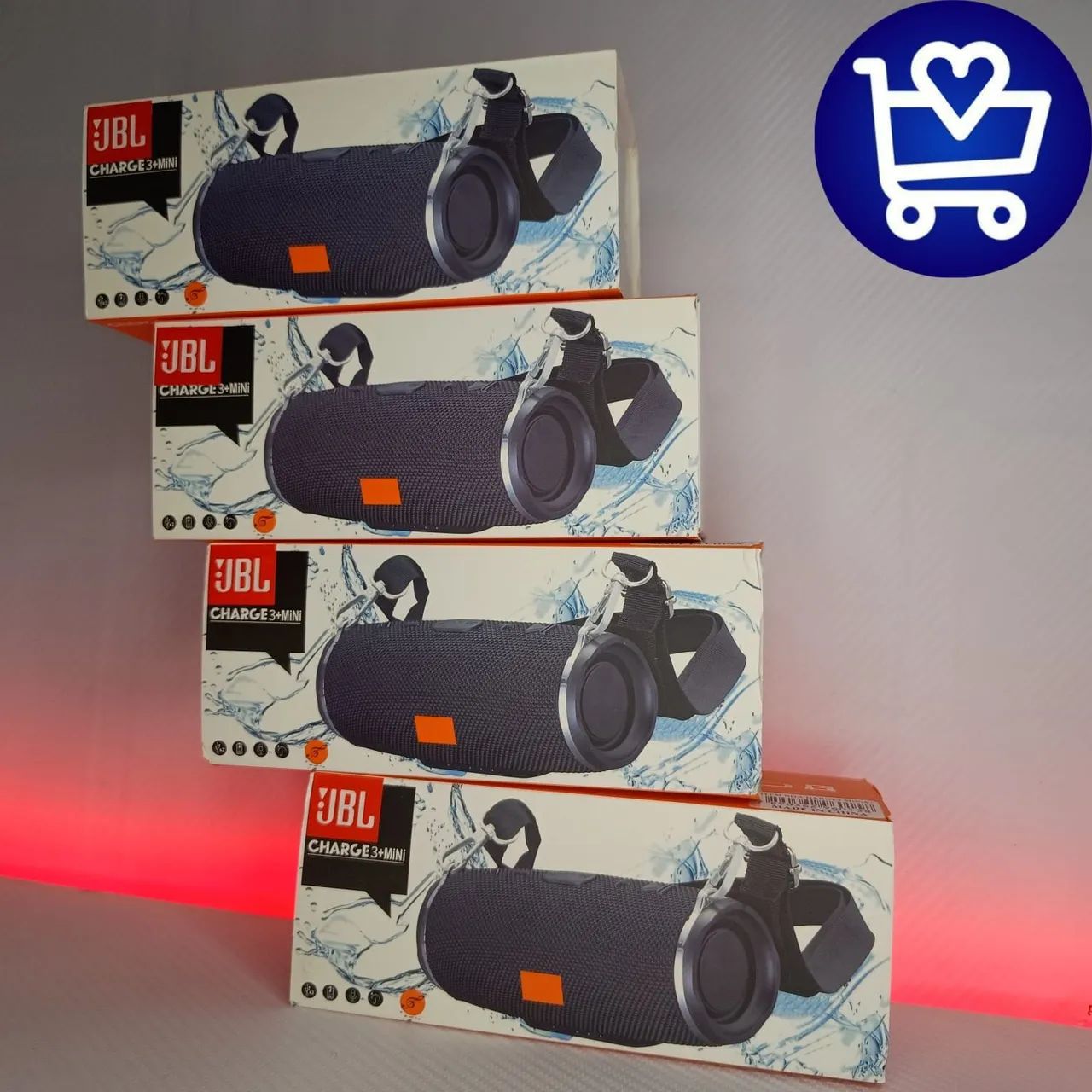 Caixa de Som Bluetooth JBL Charge 3+ Mini