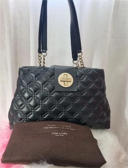 Bolsa em couro preta Kate Spade 