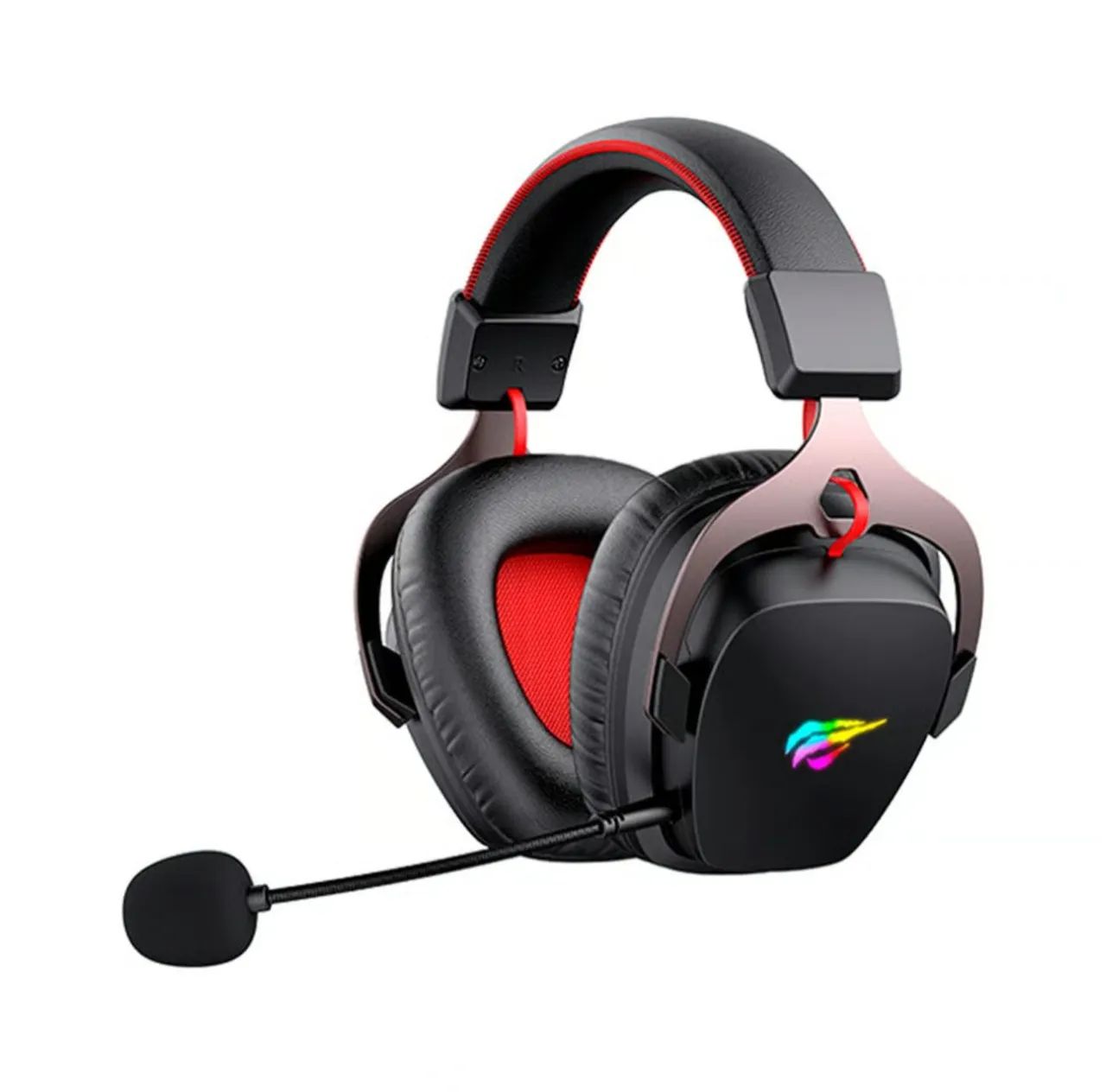 Headset Sem Fio Havit H2015BG - Bluetooth ou P3 - RGB - Lacrado - Foto 4