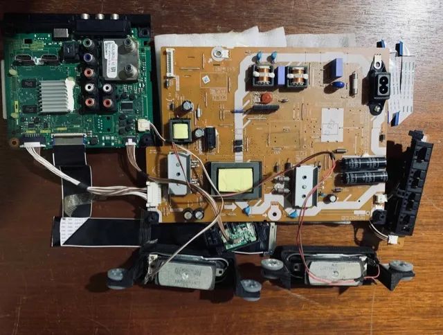 Placa Tc-40d400b Tv Panasonic Com Fonte Cabos Kit Completo - Foto 2