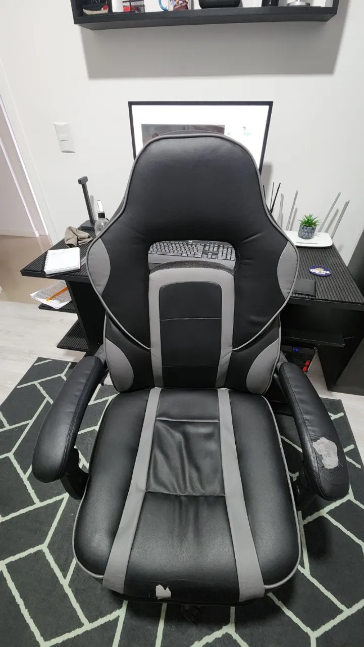CADEIRA GAMER Preta/Cinza